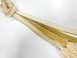 未使用品　正絹　撚り房　手組帯締め